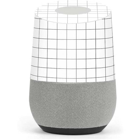 White Grid Google Home Skin